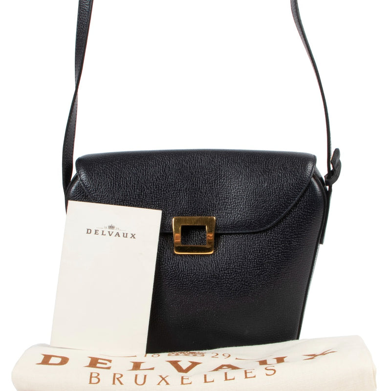 Delvaux Blue Amitié Jumping Crossbody available to be bought online or in our showroom. 100% authenticity guaranteed.