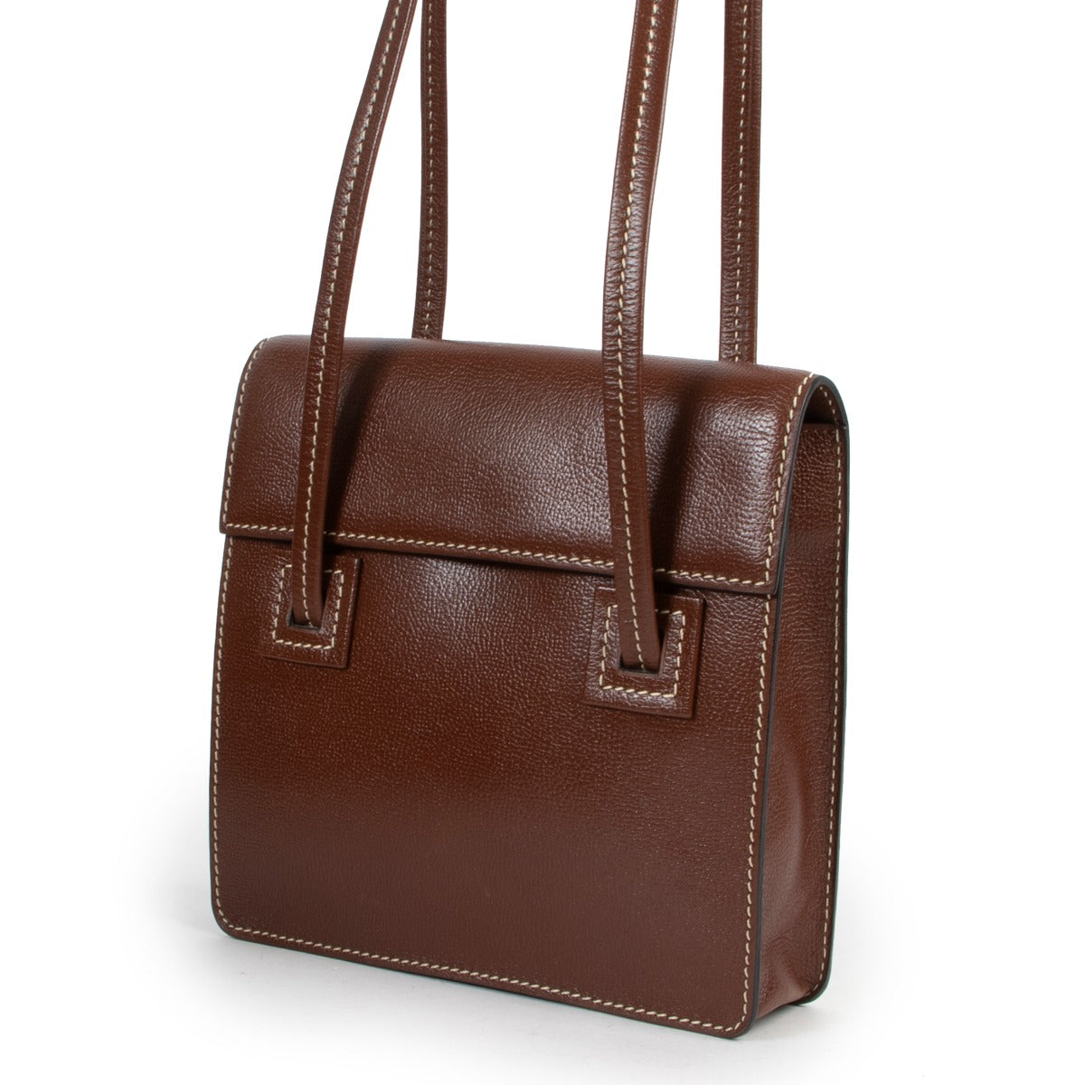 Available and ready for a new life. Buy secondhand designer items al Labellov Luxury. Get this Delvaux Brown Santal PM Shoulder Bag now online or in store