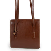 Delvaux Brown Santal PM Shoulder Bag available at Labellov