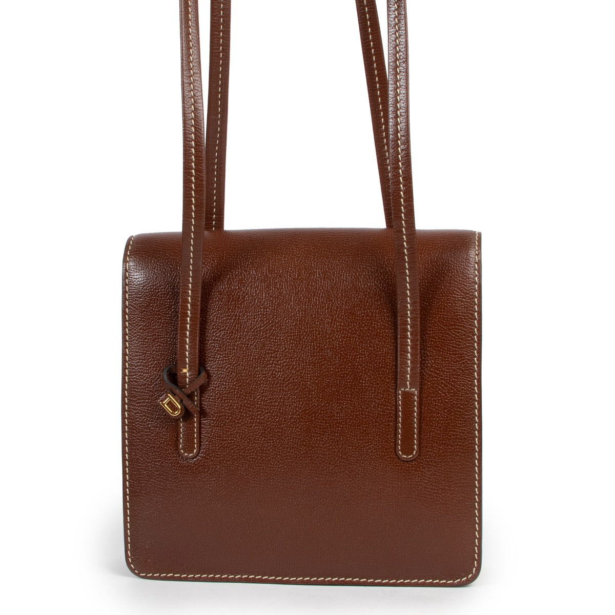Delvaux Brown Santal PM Shoulder Bag available at Labellov