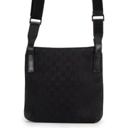 Gucci Black GG Canvas Messenger Crossbody Bag now available for selling online or in store at Labellov Luxury
