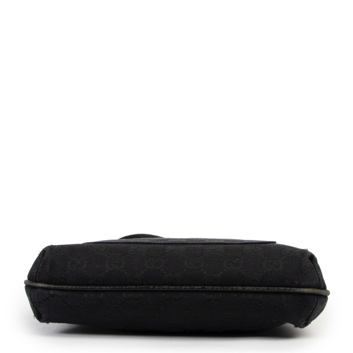 Gucci Black GG Canvas Messenger Crossbody Bag now available for selling online or in store at Labellov Luxury