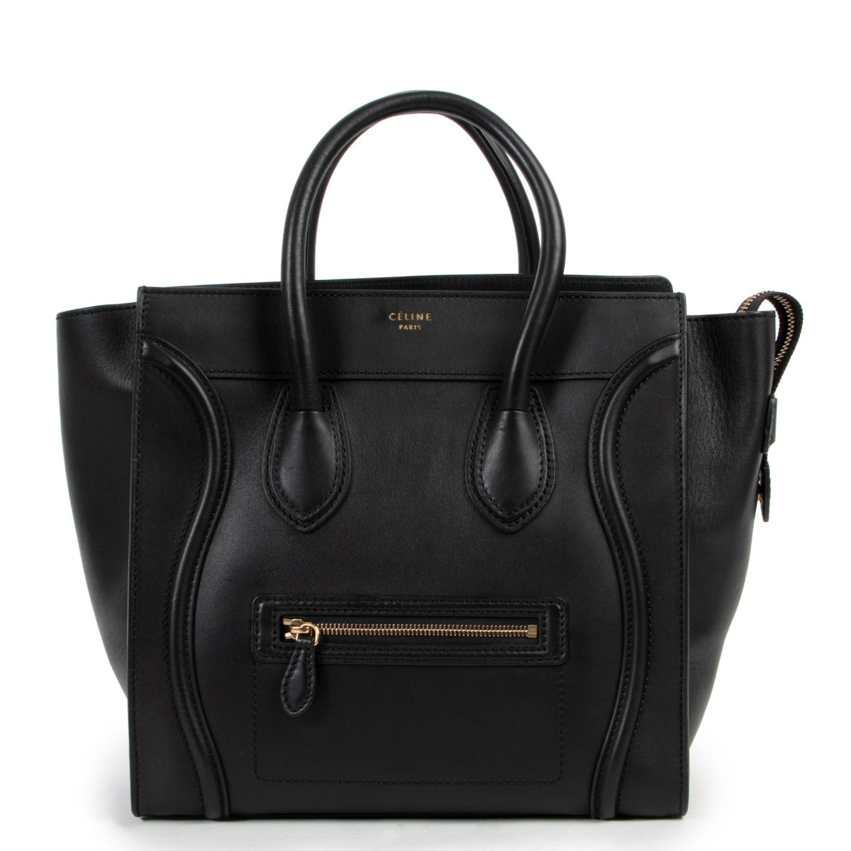 Céline Mini Luggage Black Smooth Calfskin Handbag