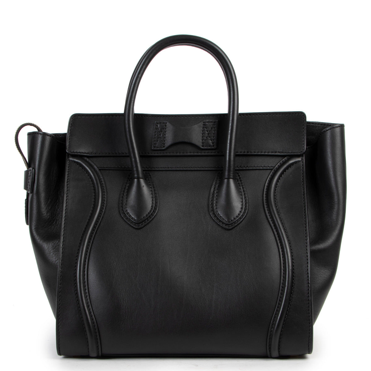 Céline Mini Luggage Handtas Zwart Glad Kalfsleer