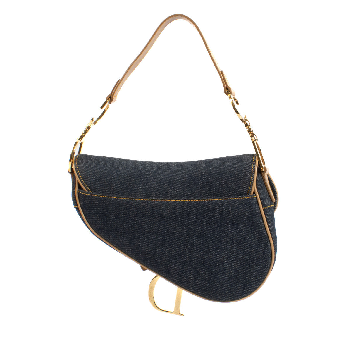 We buy and sell your preloved and brand new designer bags such as this vintage Christian Dior Denim Saddle Bag