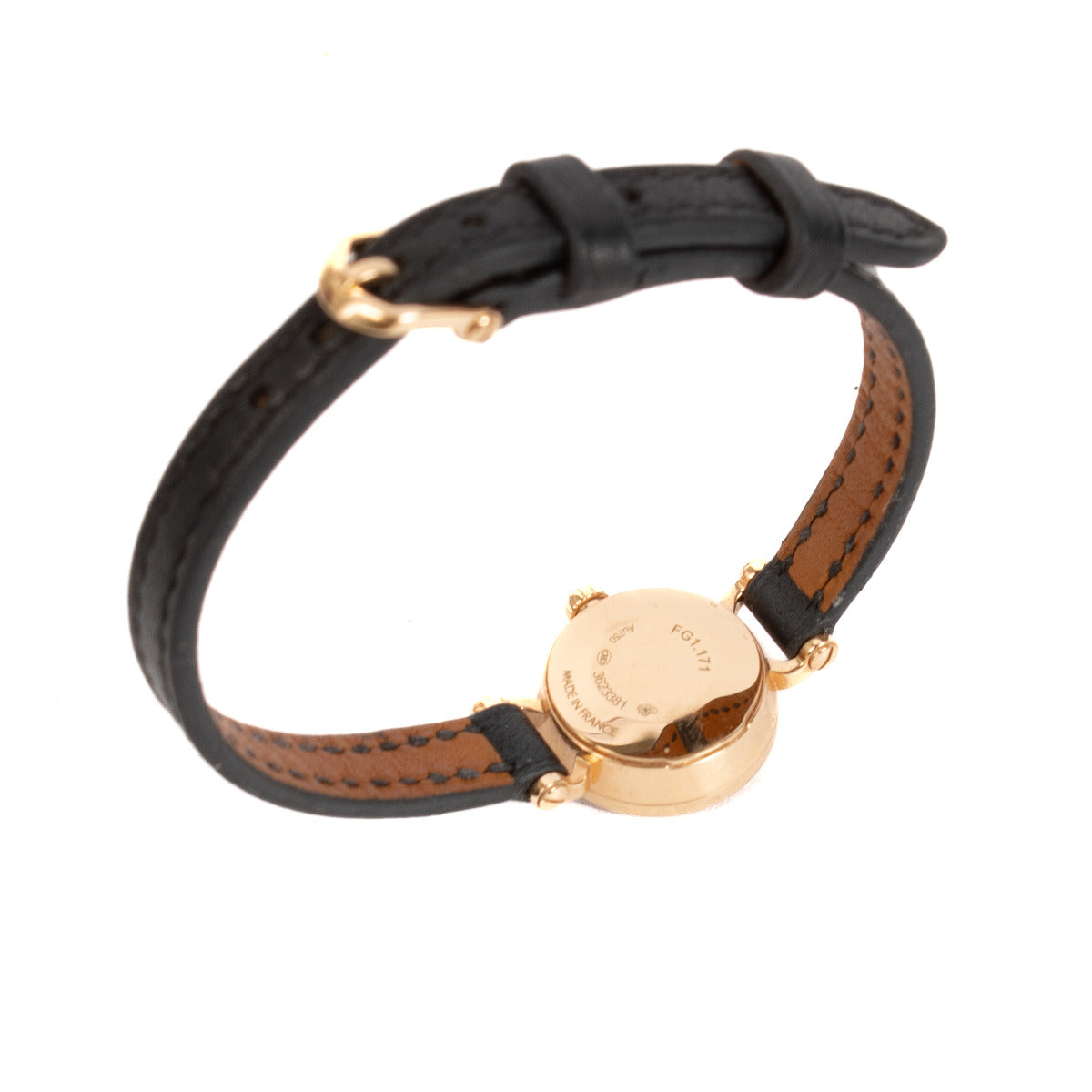 Hermès Black Faubourg Watch Mini Model