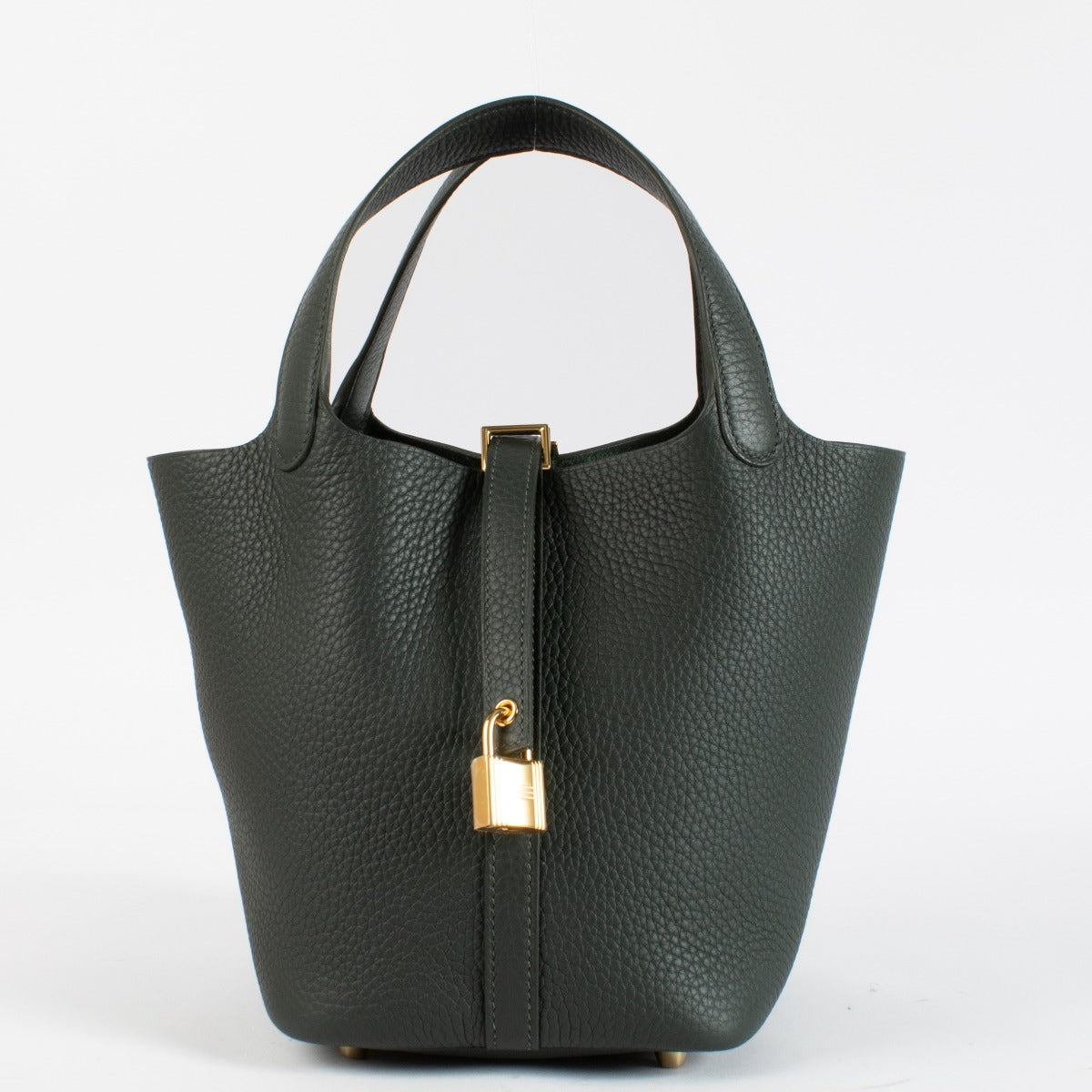 Hermès Picotin Lock 18 Vert Mangrove Clémence GHW