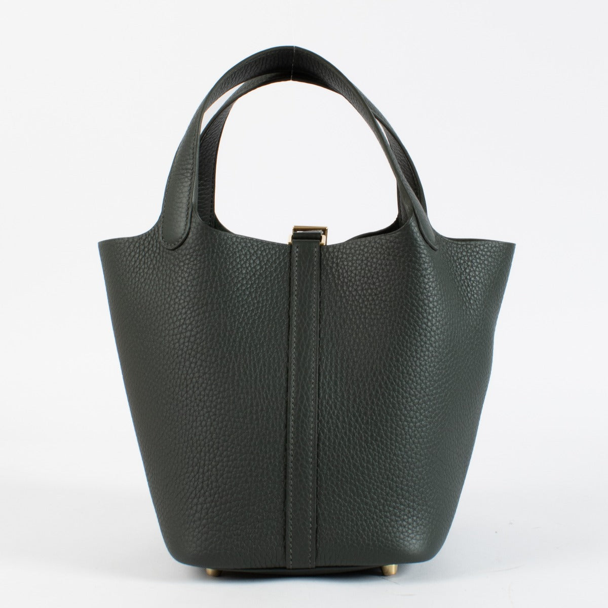 Hermès Picotin Lock 18 Vert Mangrove Clémence GHW