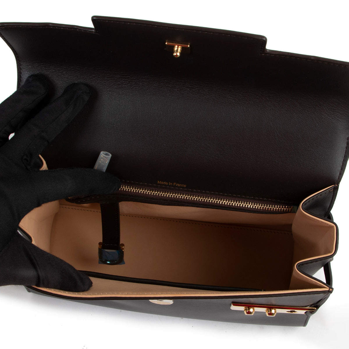 Delvaux Brown Tempête MM Supple Calf