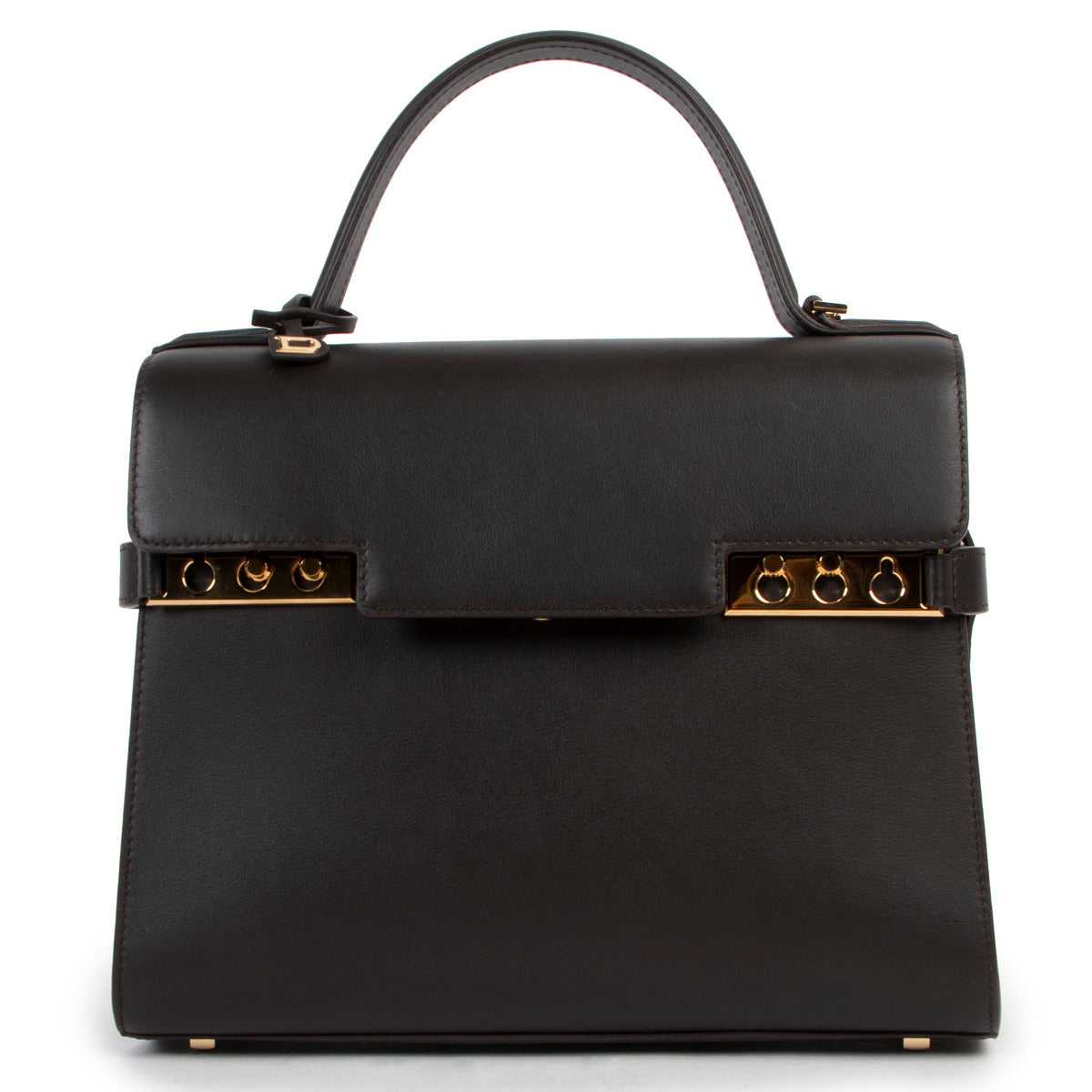 Delvaux Brown Tempête MM Supple Calf