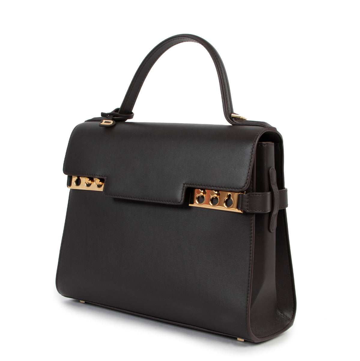 Delvaux Brown Tempête MM Supple Calf