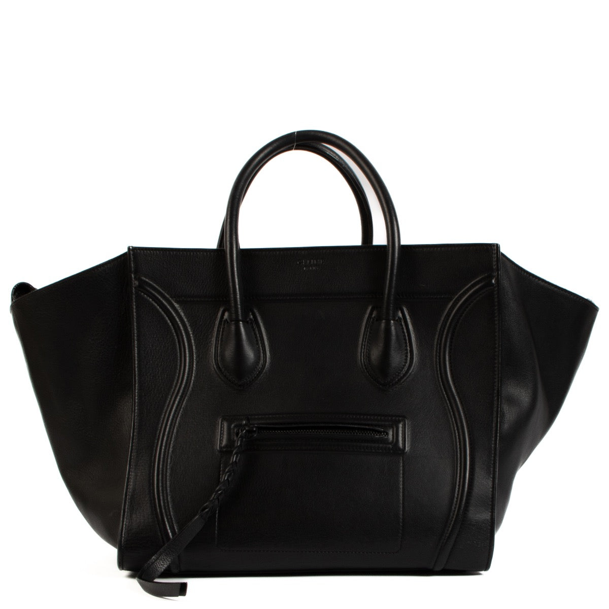 Shop safe online at Labellov in Antwerp, Brussels and Knokke this 100% authentic second hand Celine Black Medium Luggage Tote Bag