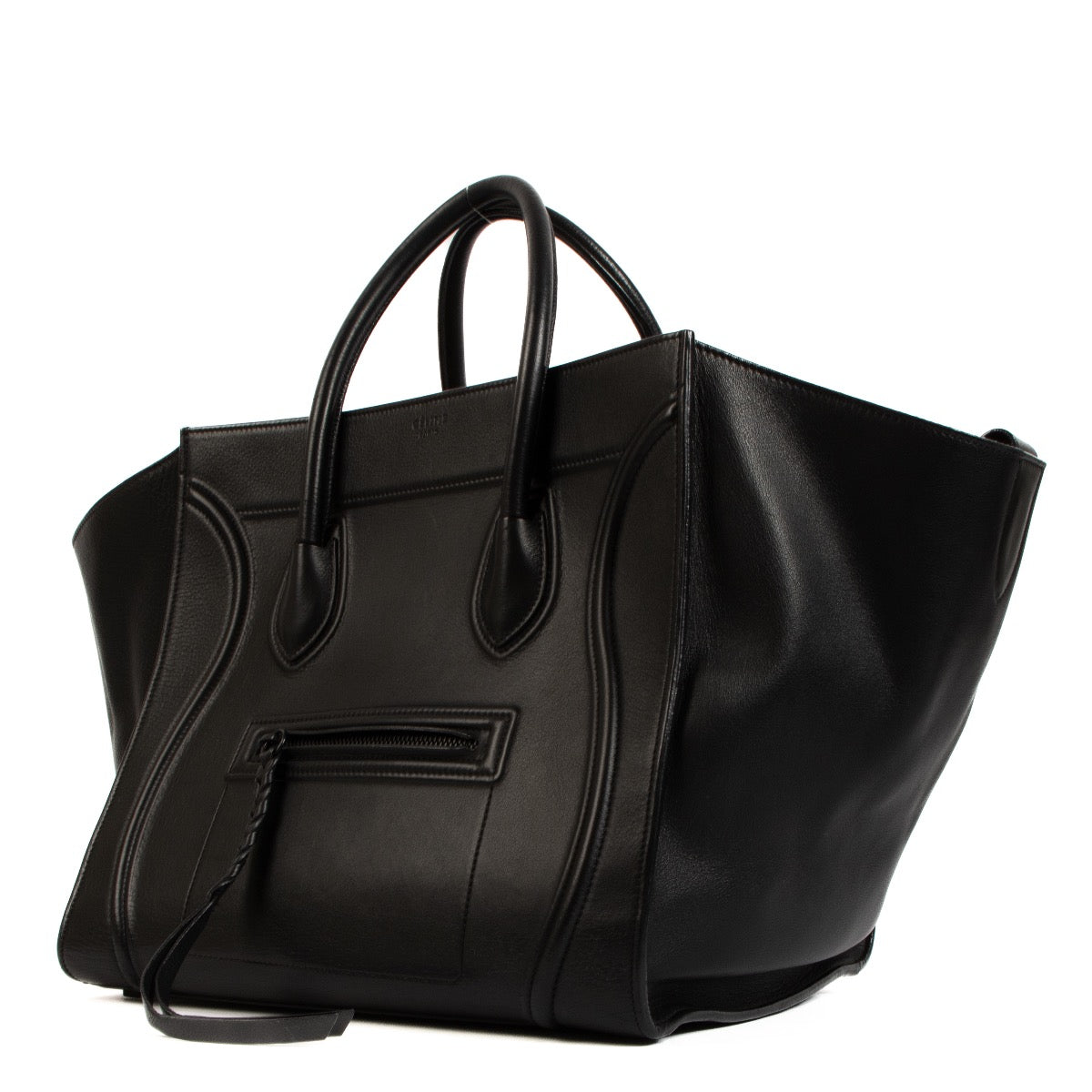 Shop safe online at Labellov in Antwerp, Brussels and Knokke this 100% authentic second hand Celine Black Medium Luggage Tote Bag