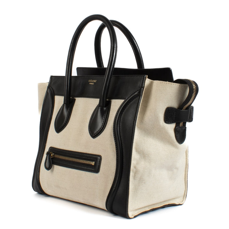 Shop safe online at Labellov in Antwerp, Brussels and knokke this 100% authentic second hand Celine Canvas/Leather Mini Luggage Bag