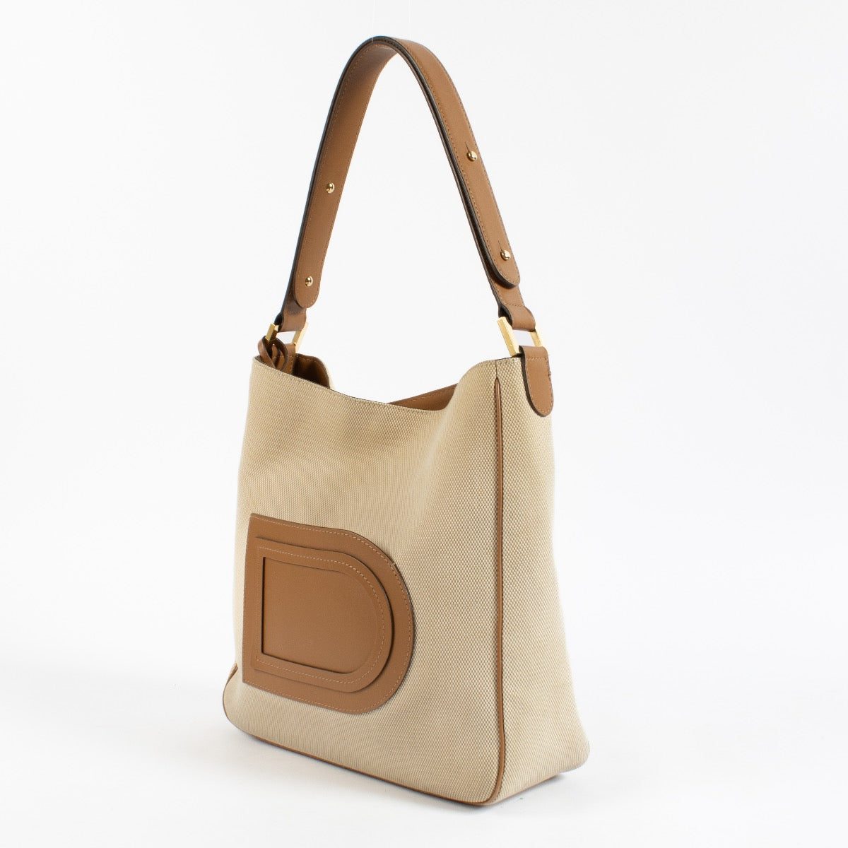 Shop 100% authentic secondhand Delvaux Beige Canvas Louise Bag on Labellov.com