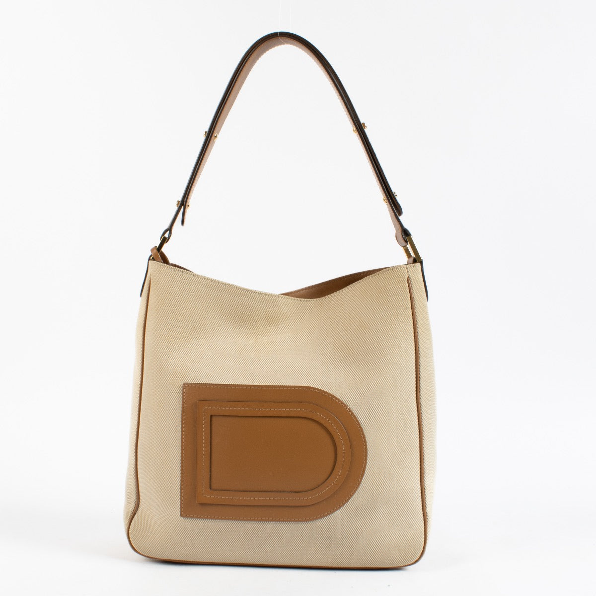 Shop 100% authentic secondhand Delvaux Beige Canvas Louise Bag on Labellov.com