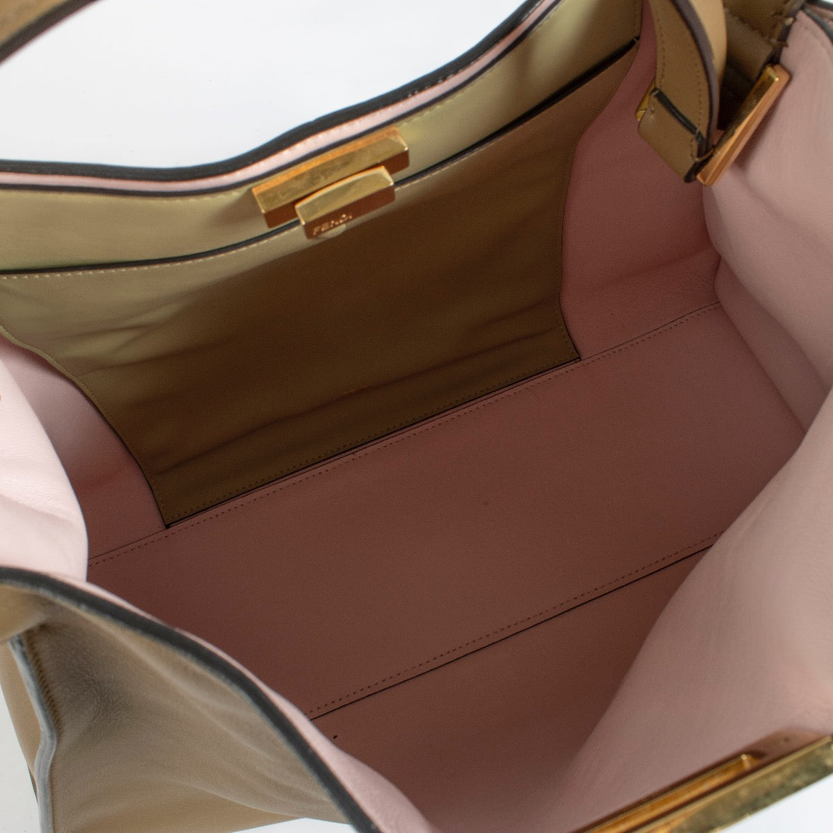 Fendi Camel Large Peekaboo X-Lite