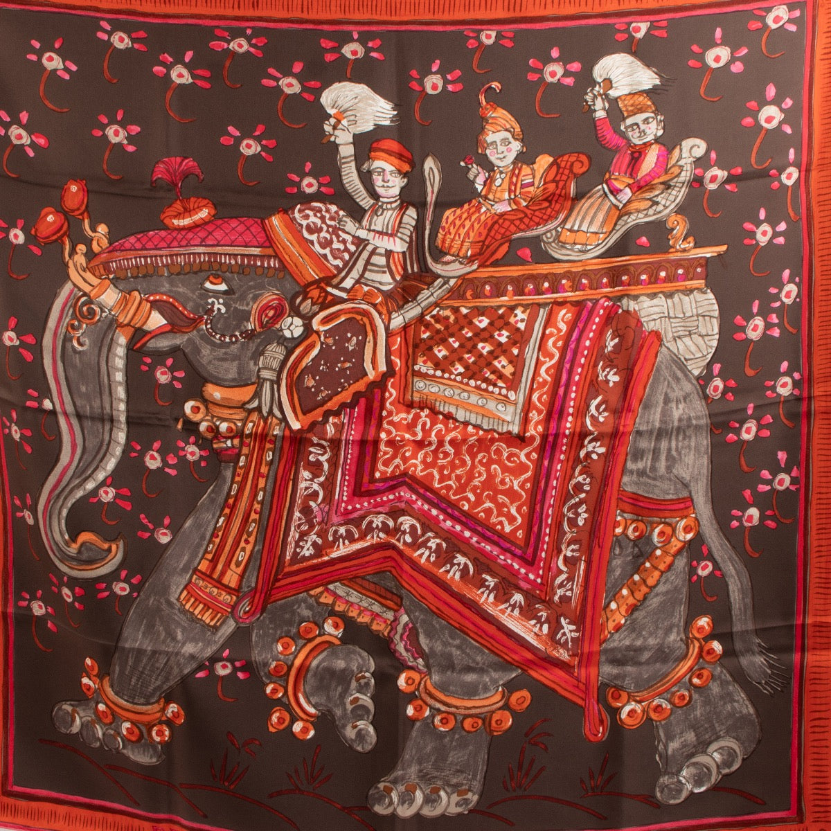 Shop 100% authentic second-hand Hermès Beloved India Silk Scarf on Labellov.com