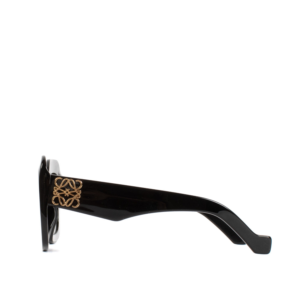 Loewe Black Oversized Anagram Sunglasses