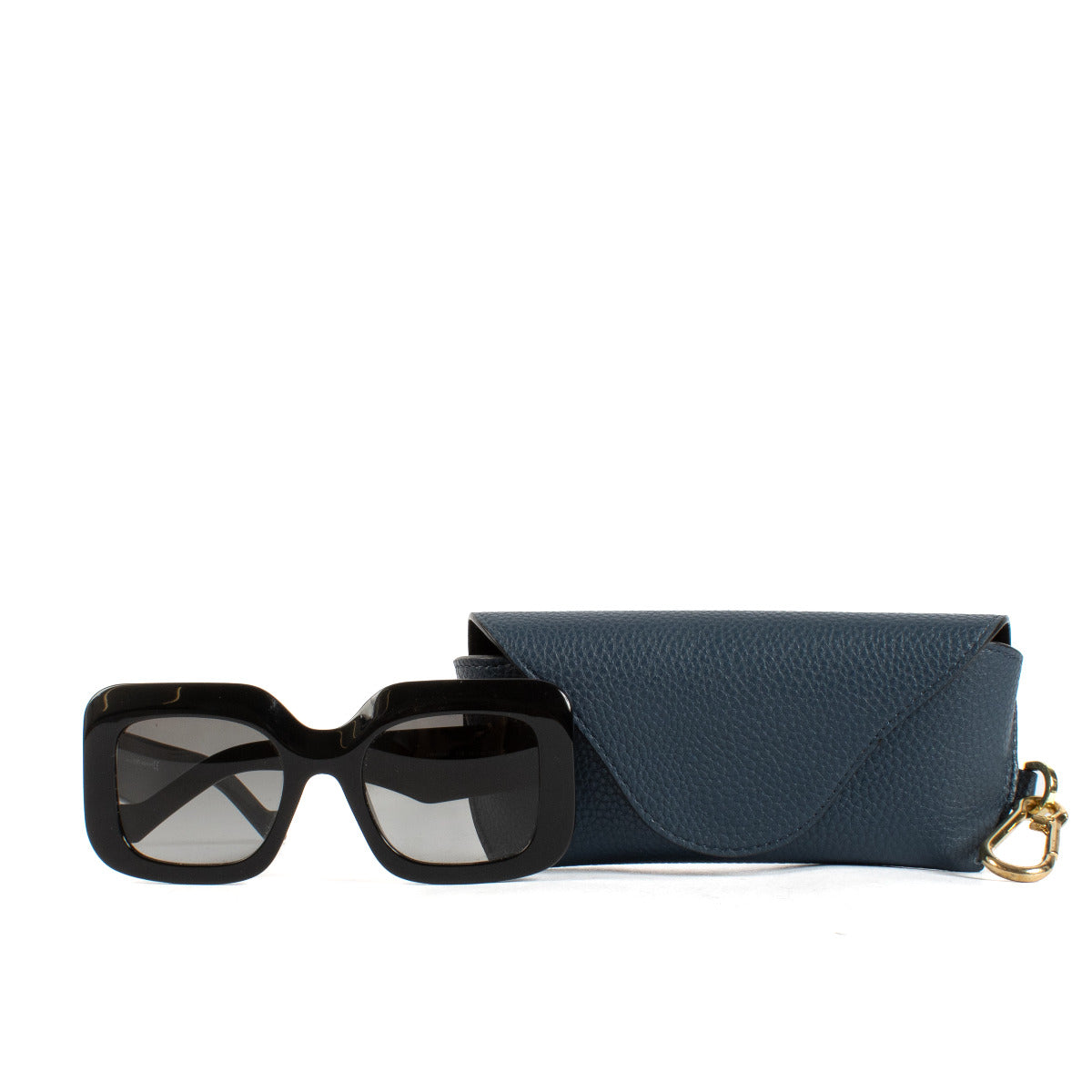Loewe Black Oversized Anagram Sunglasses
