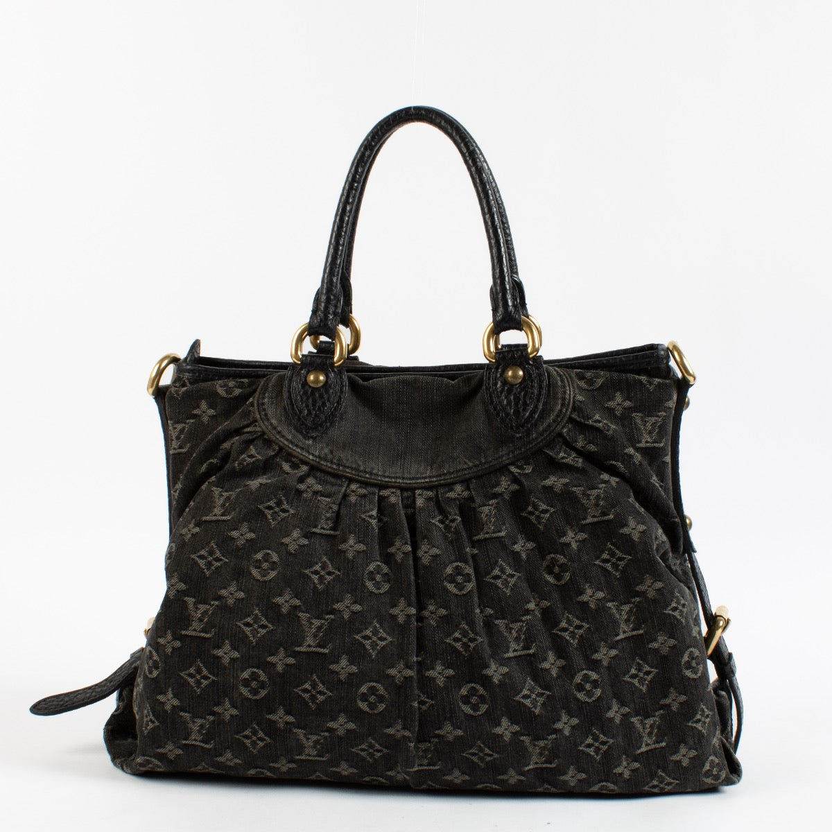 Shop 100% authentic secondhand Louis Vuitton Black Monogram Denim Neo Cabby Bag on Labellov.com