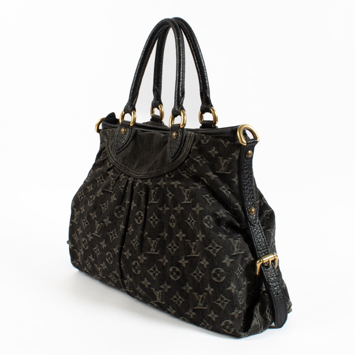 Shop 100% authentic secondhand Louis Vuitton Black Monogram Denim Neo Cabby Bag on Labellov.com