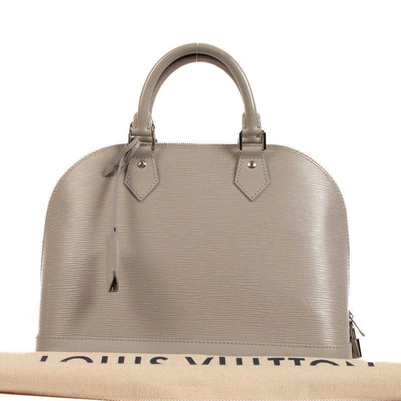 Shop 100% authentic second-hand Louis Vuitton Grey Epi Leather Alma PM Top Handle on Labellov.com