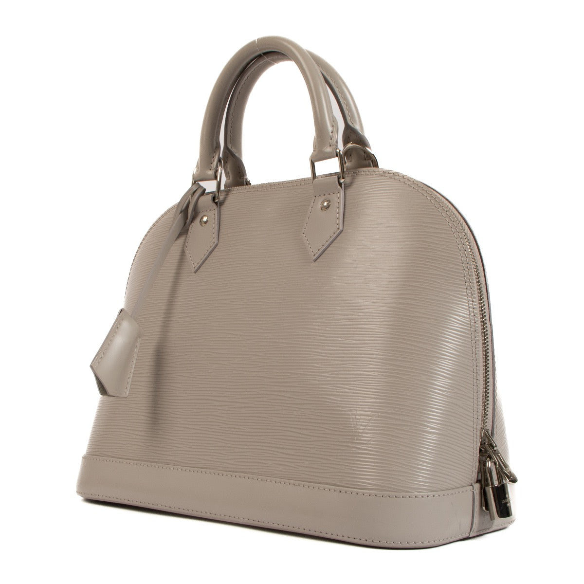 Shop 100% authentic second-hand Louis Vuitton Grey Epi Leather Alma PM Top Handle on Labellov.com