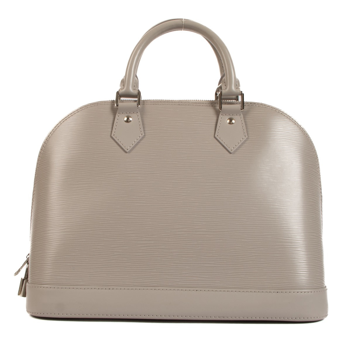 Shop 100% authentic second-hand Louis Vuitton Grey Epi Leather Alma PM Top Handle on Labellov.com