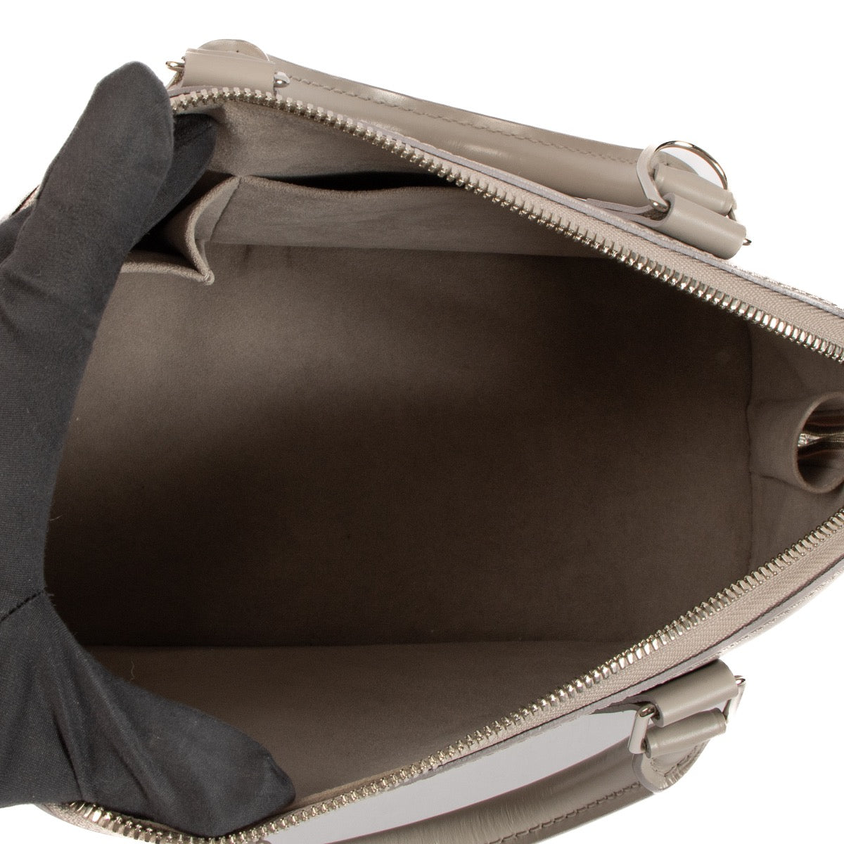 Shop 100% authentic second-hand Louis Vuitton Grey Epi Leather Alma PM Top Handle on Labellov.com