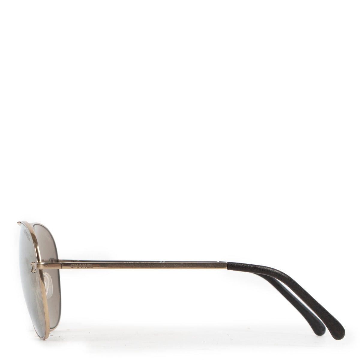 Chanel Silver Pilot Sunglasses