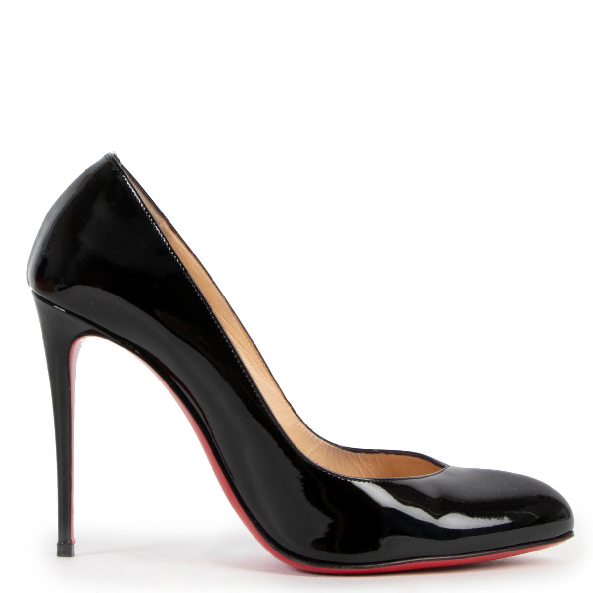 Chaussures à talons Breche de Christian Louboutin en cuir verni noir - Taille 38,5