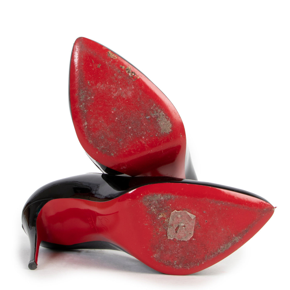Chaussures à talons Breche de Christian Louboutin en cuir verni noir - Taille 38,5
