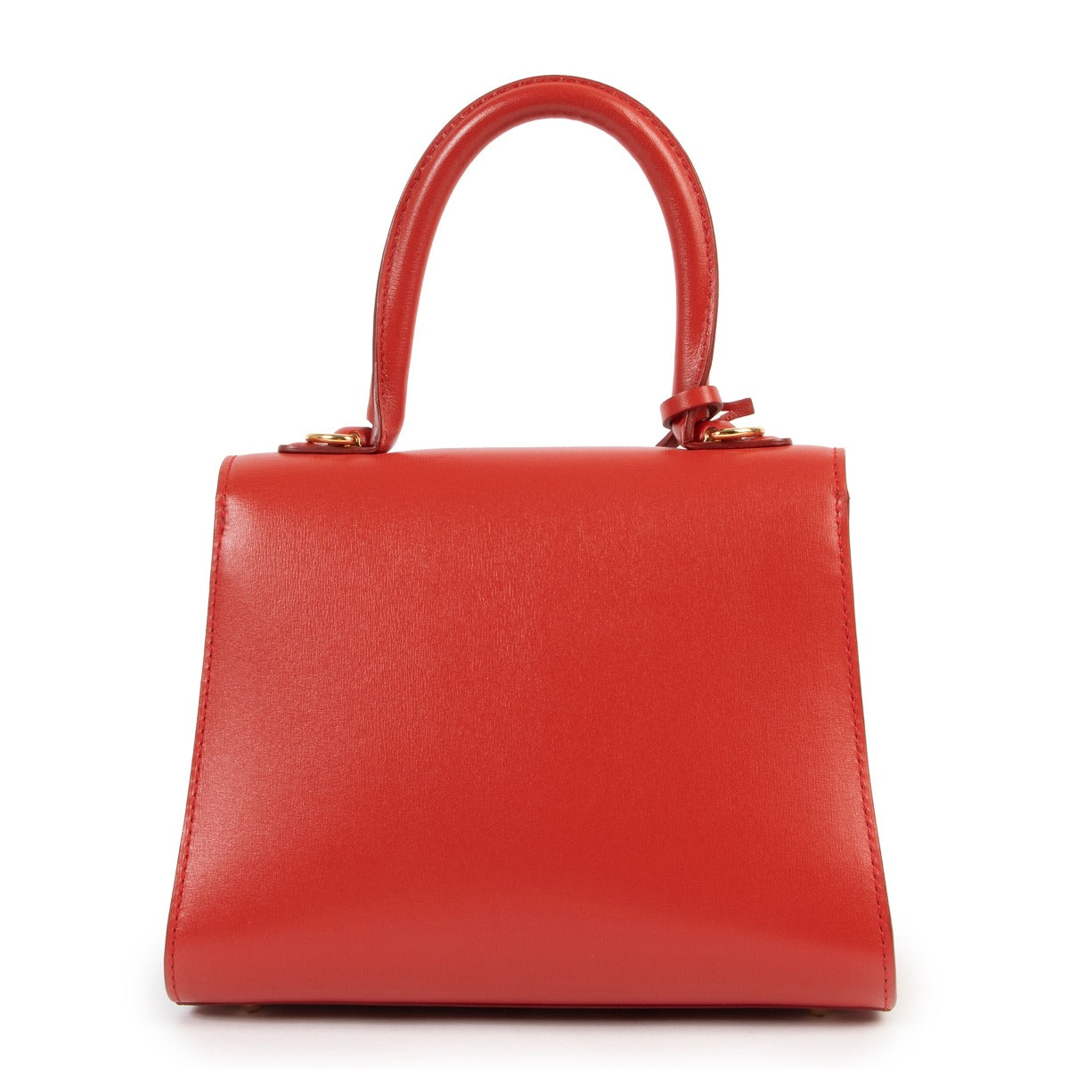 Shop second hand luxury designer Delvaux Brillant Mini Lipstick Red Box Calf Handbag at Labellov.