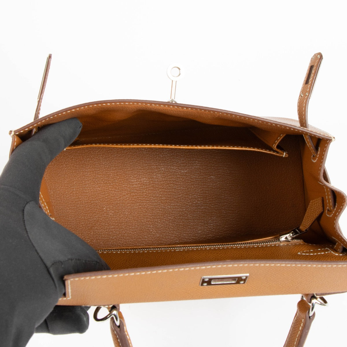 Hermès Kelly 25 Or Epsom Accastillage Palladium