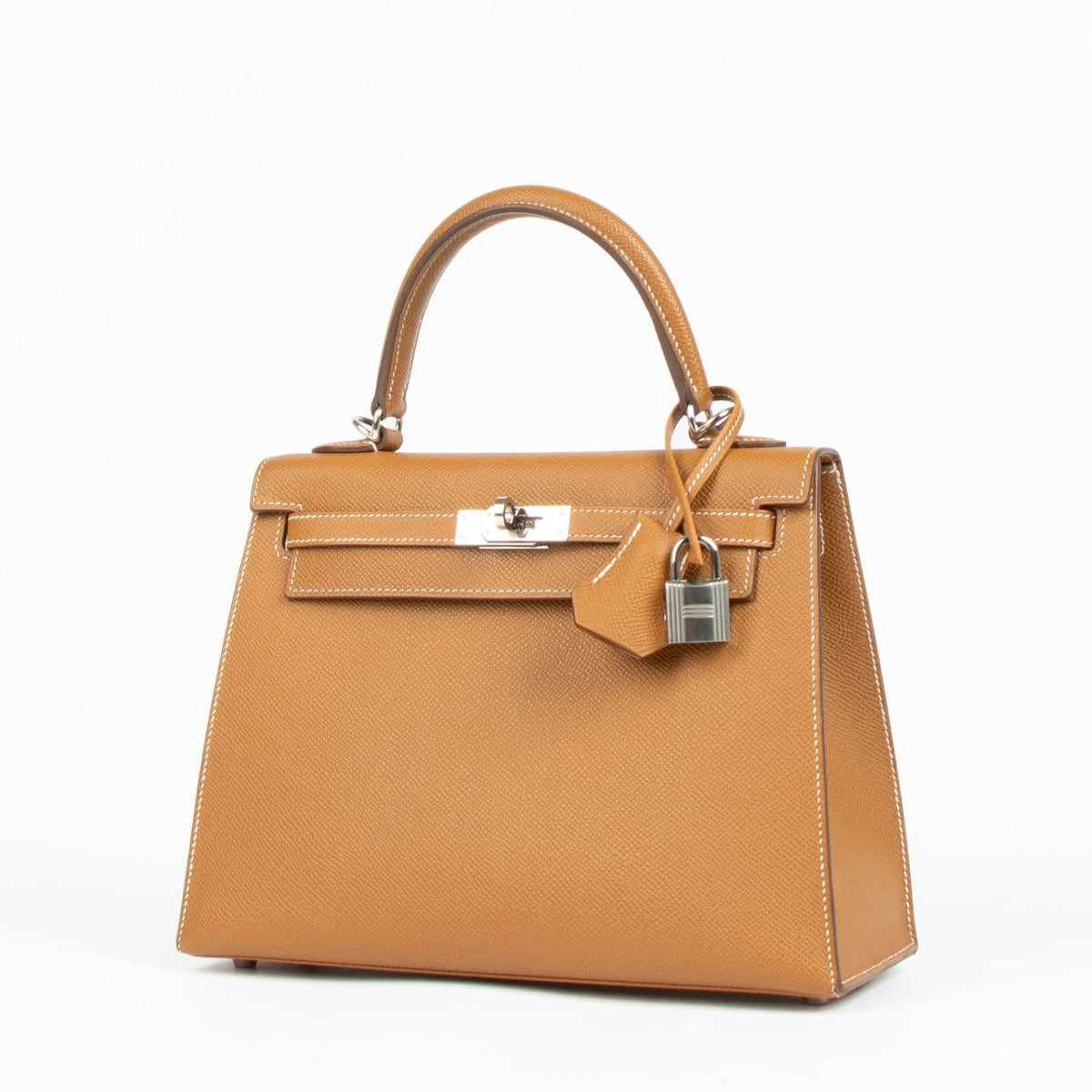 Hermès Kelly 25 Or Epsom Accastillage Palladium