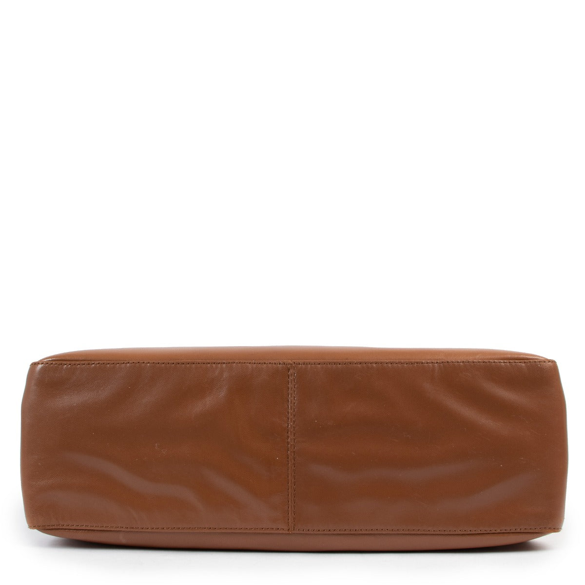 Shop authentic designer vintage Prada Tabacco Brown Bachelite Nappa Leather Shoulder Bag at Labellov.