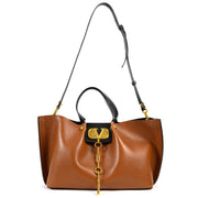 Shop safe online 100% authentic second hand Valentino Brown and Black Escape Shopper Bag in very good condition at Labellov in Antwerp.