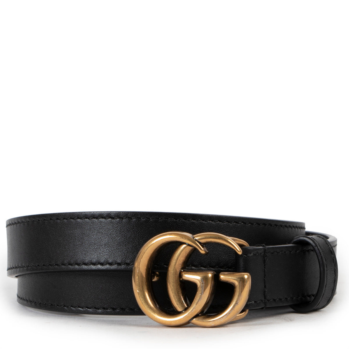 Gucci Black GG Belt - Size 75 for the best price at Labellov secondhand luxury in Antwerp.