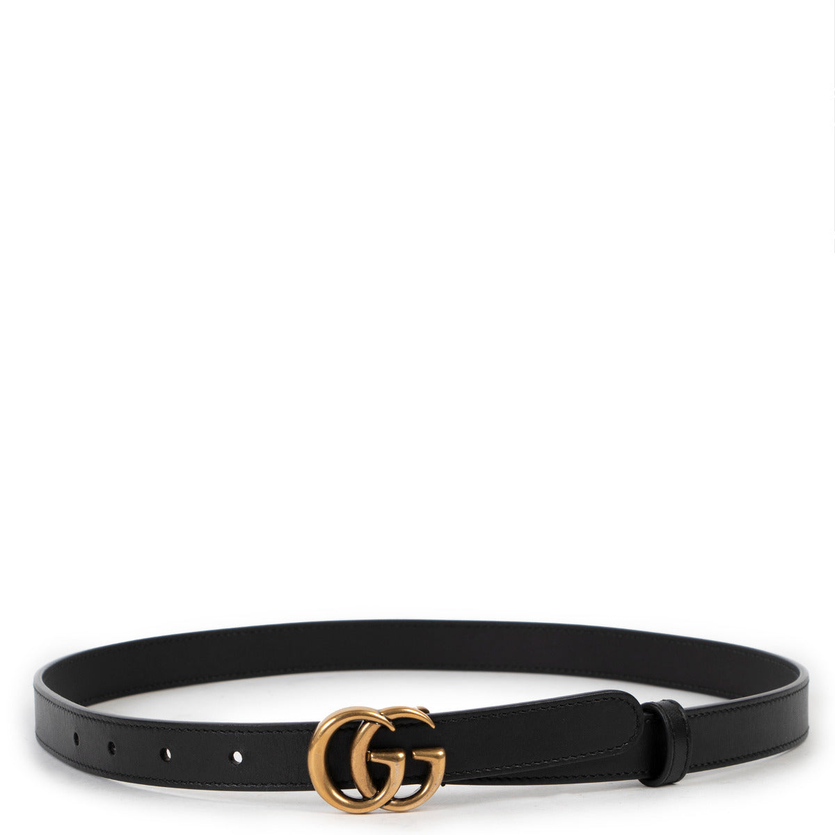 Gucci Black GG Belt - Size 75 for the best price at Labellov secondhand luxury.