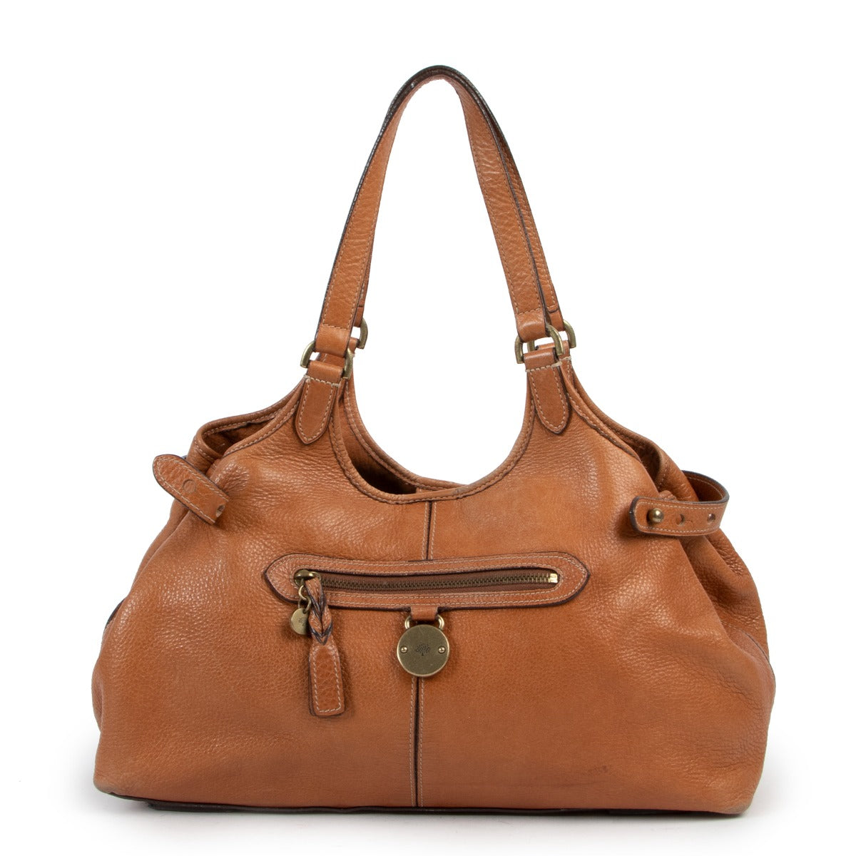 Mulberry Cognac Oak Leather Somerset Small Tote