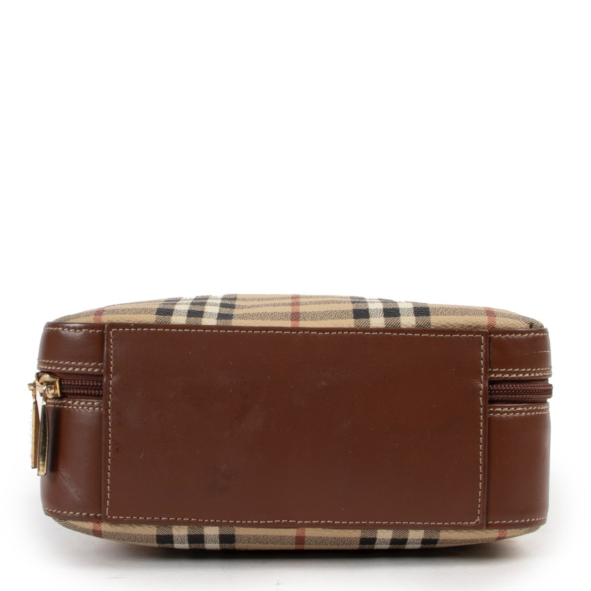 Shop safe online at Labellov in Antwerp this 100% authentic second hand Burberry Beige Nova Check Top Handle