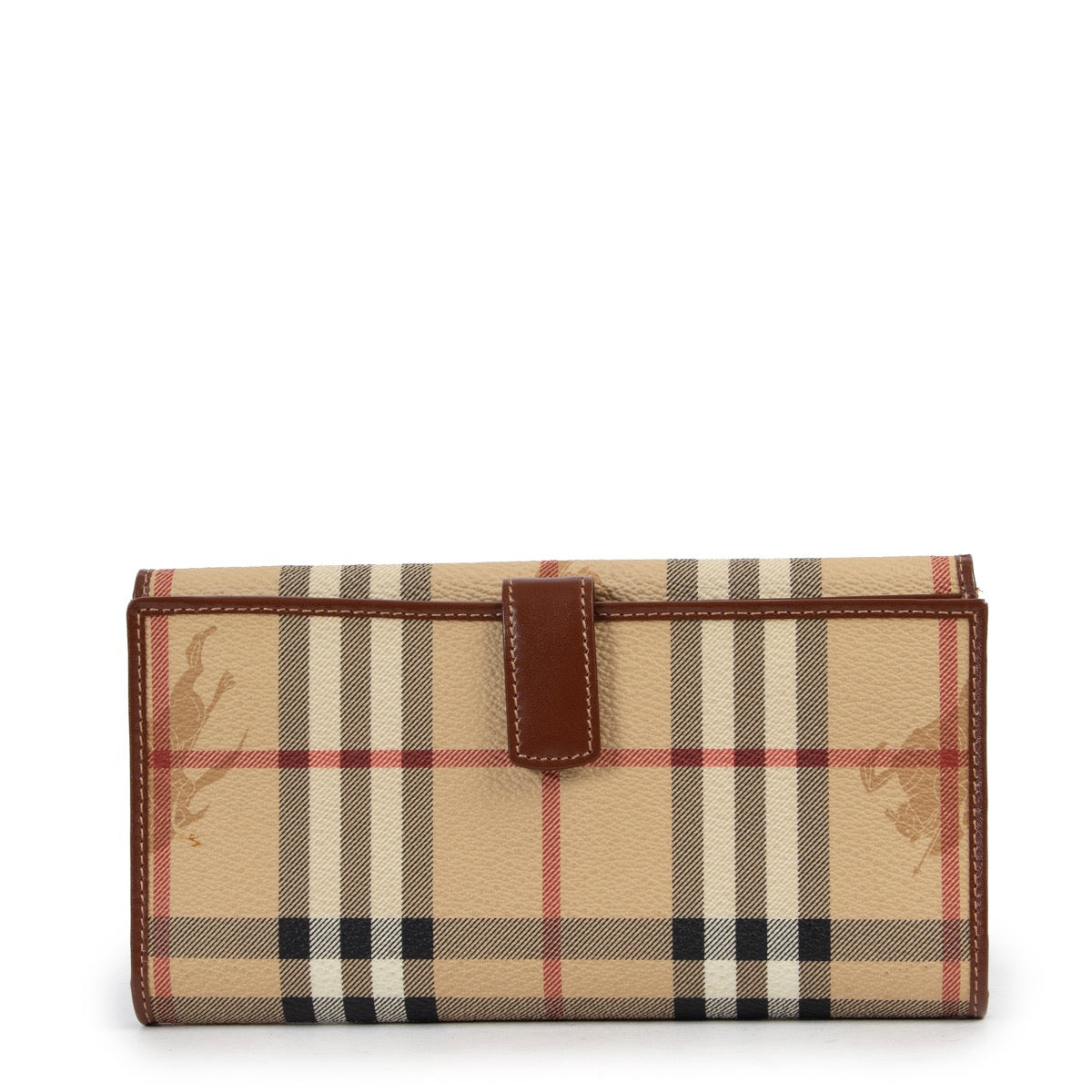 Shop safe online at Labellov in Antwerp this 100% authentic second hand Burberry Nova Check Flap Wallet in very good condition.