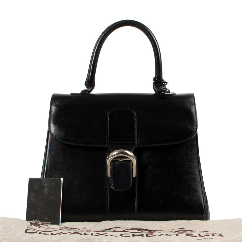 Delvaux Zwart Brillant MM Boxcalf '58