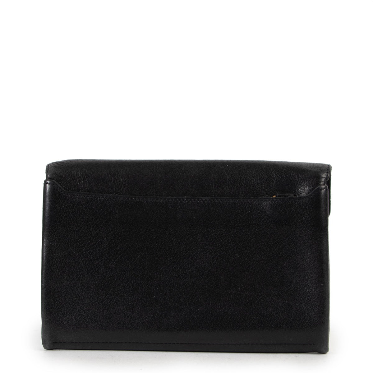 Shop safe online at Labellov in Antwerp this 100% authentic second hand Delvaux Black Long Flap Wallet