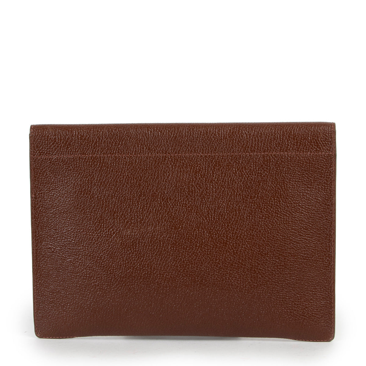 buy and sell your preloved and new designer items Delvaux Brown Flap Clutch