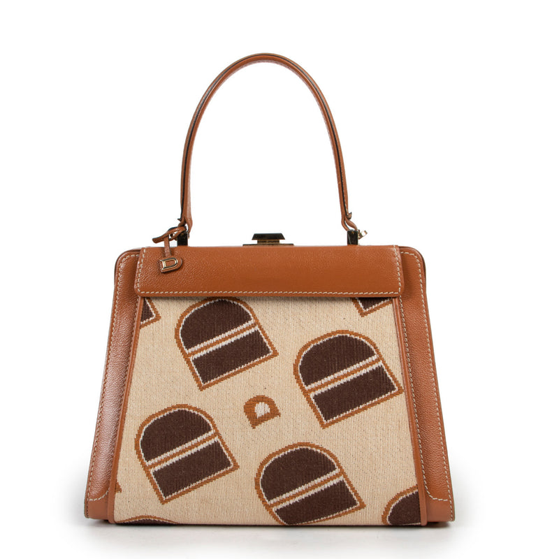 Delvaux Cognac Illusion Top Handle + Covers
