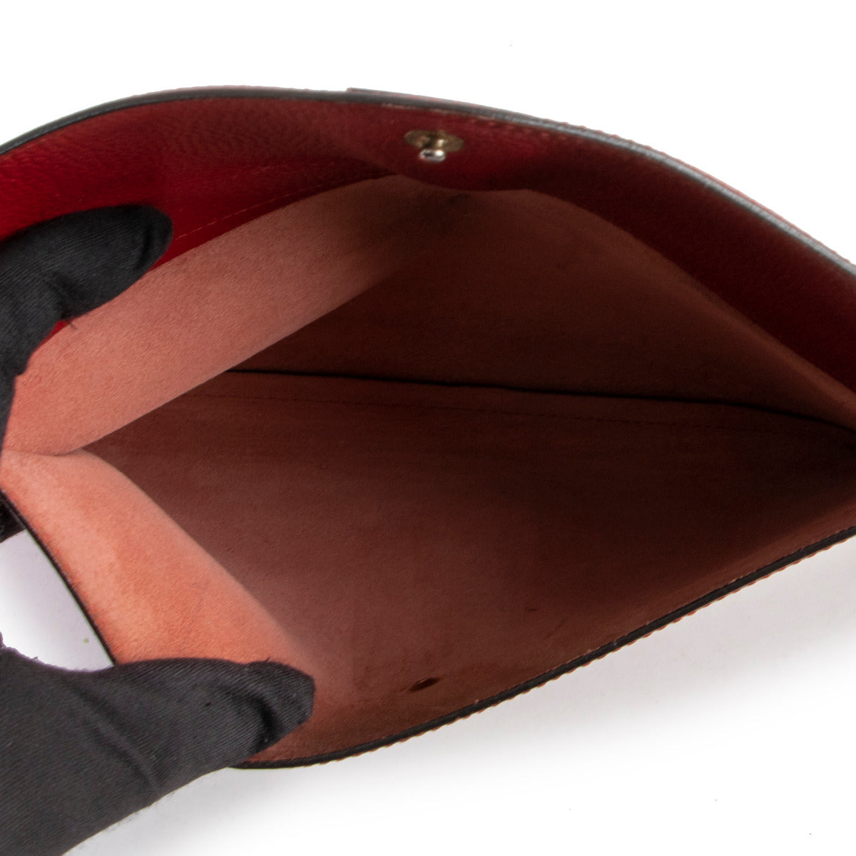 Pochette Enveloppe Rouge Delvaux