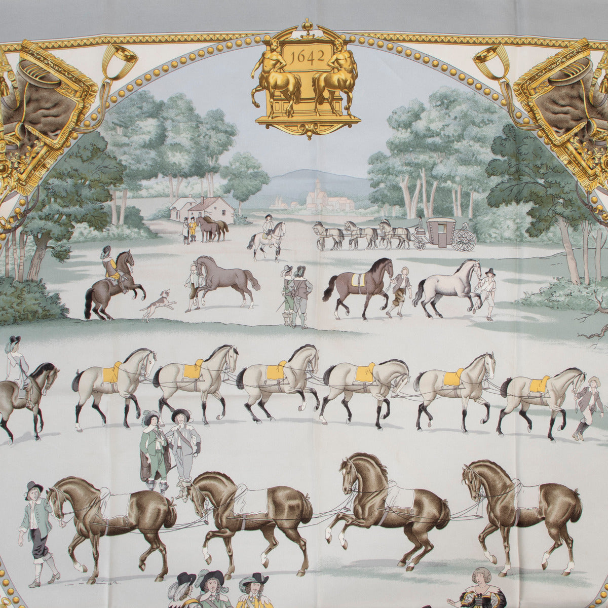Hermès Présentation de Cheveux Silk Carré Scarf