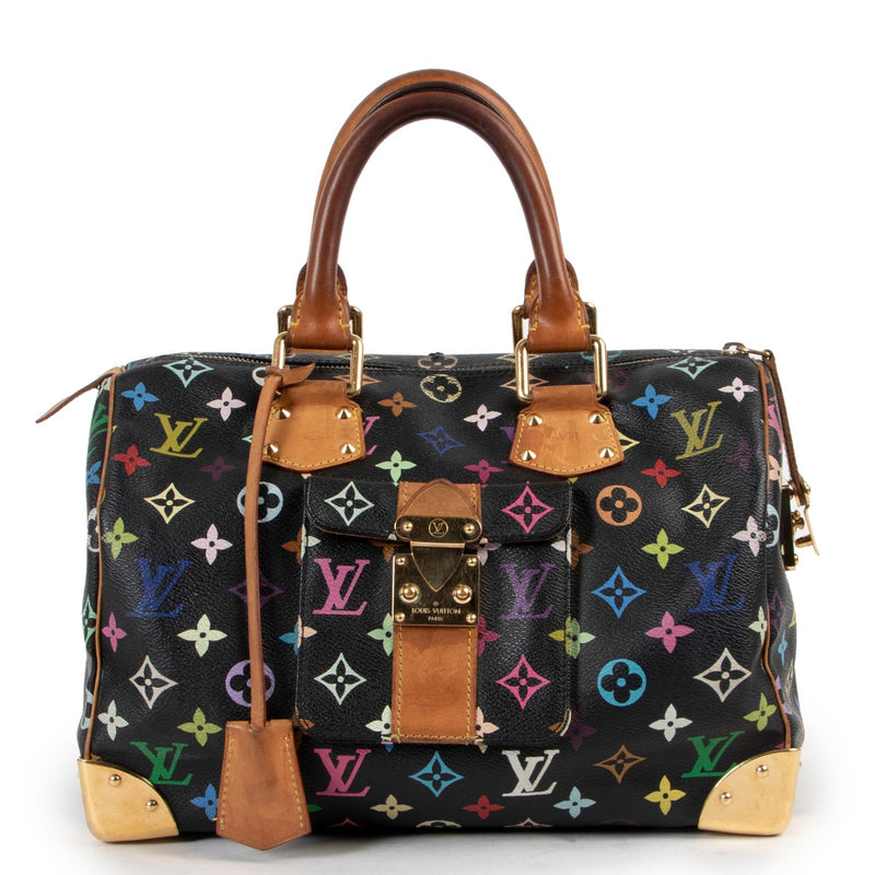 Louis Vuitton Murakami Black Monogram Speedy 30